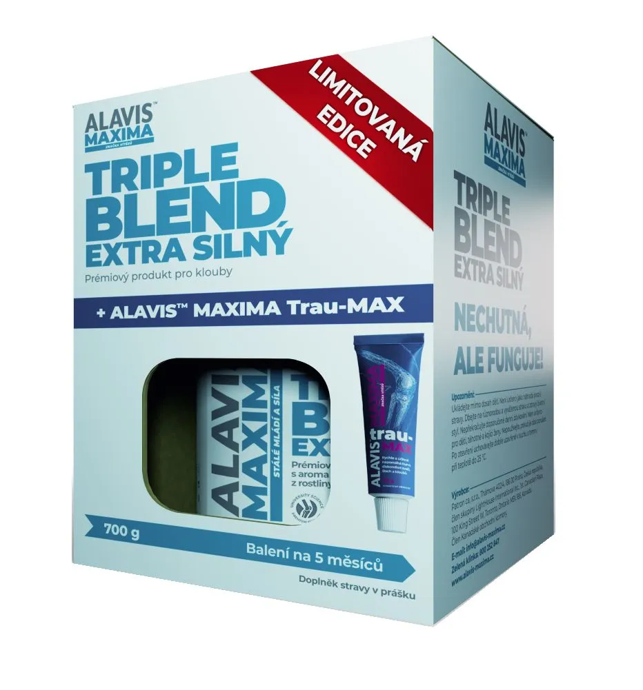 Alavis Maxima TRIPLE BLEND Extra silný 700 g + Alavis Maxima Trau-MAX