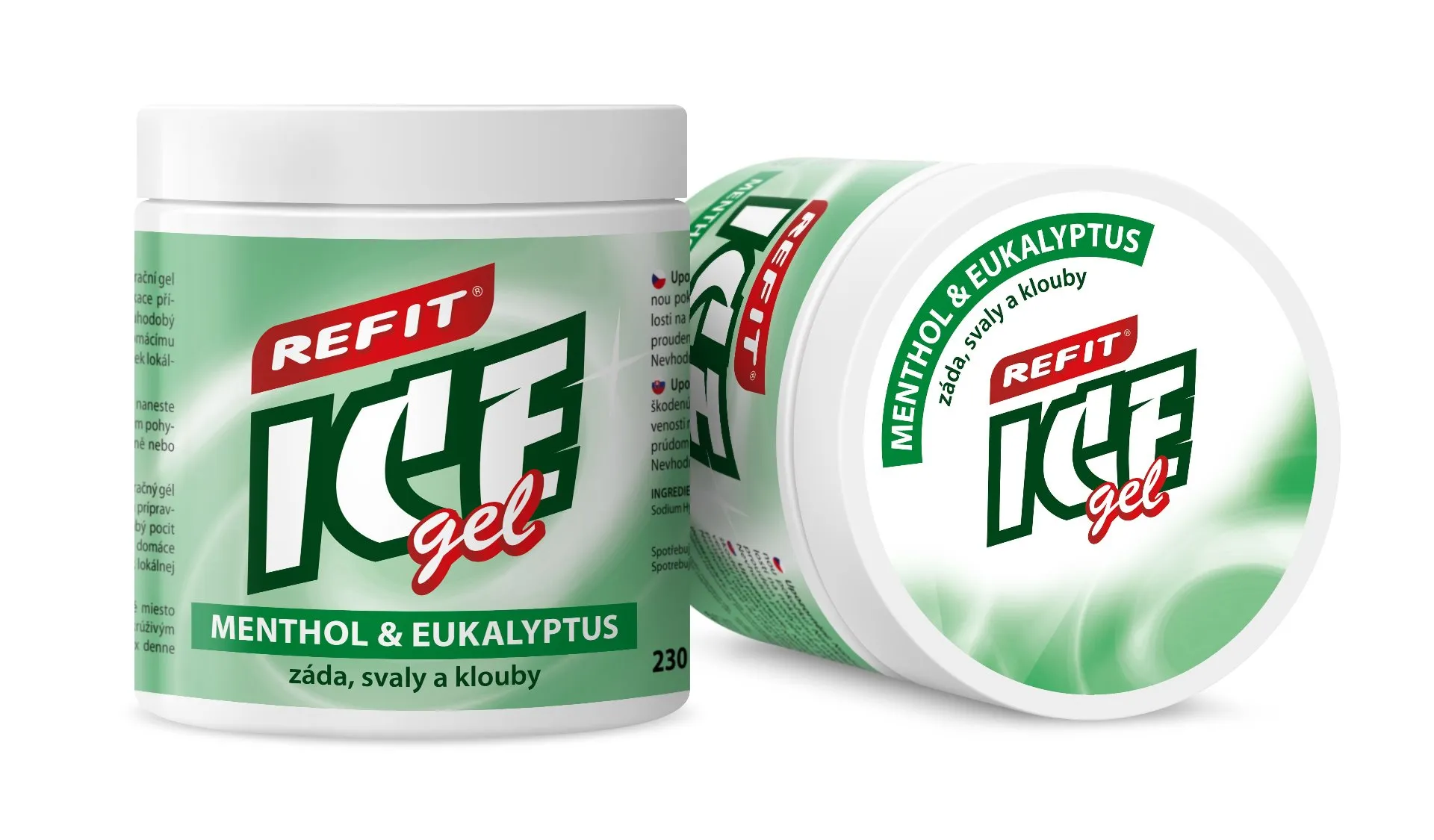 Refit Ice Masážní gel s mentholem a eukalyptem 230 ml