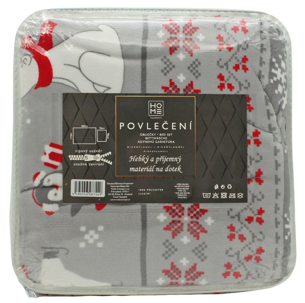 HOME ELEMENTS Povlečení mikroflanel Zimní zvířátka