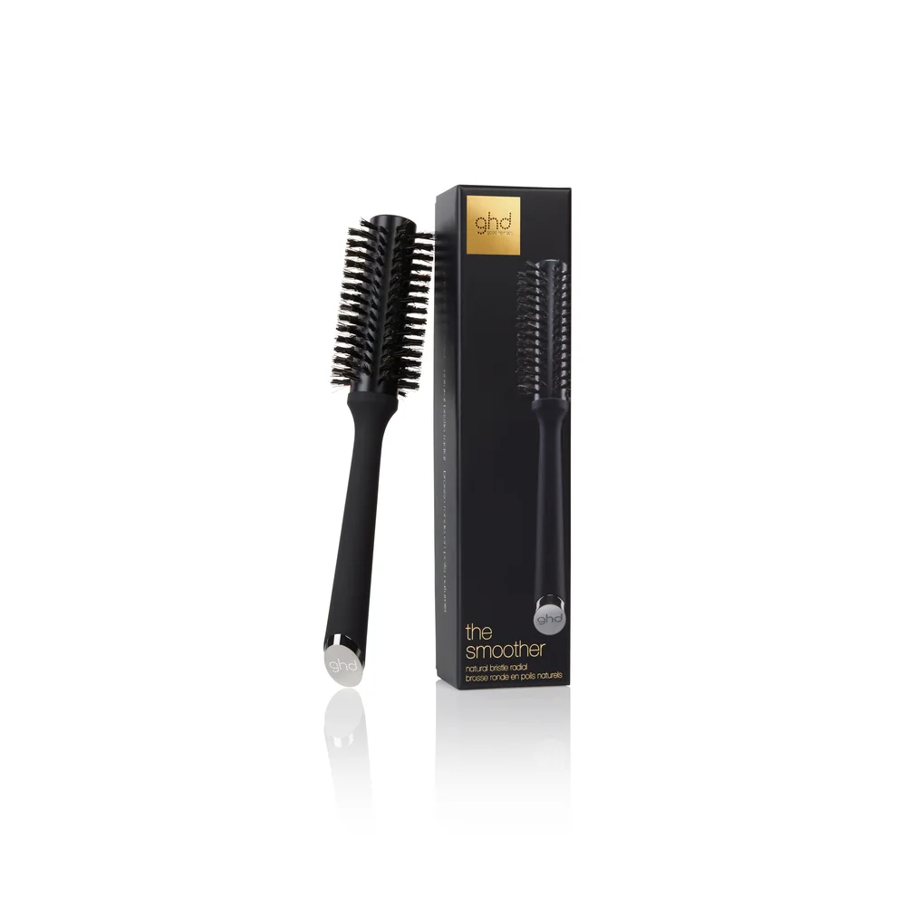 GHD The Smoother kulatý kartáč se štětinami 1 ks černý