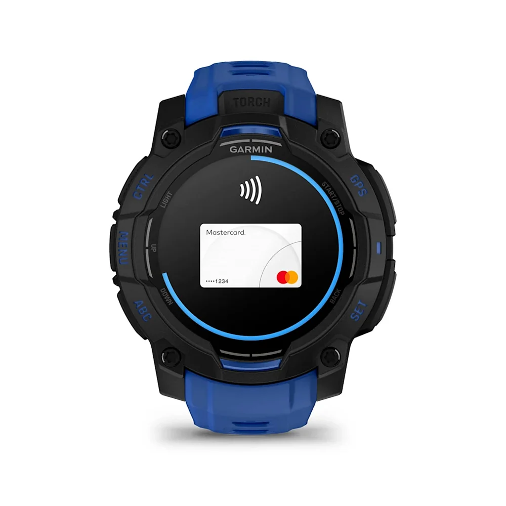 Garmin Instinct 3 AMOLED 45 mm chytré hodinky Black/Blue