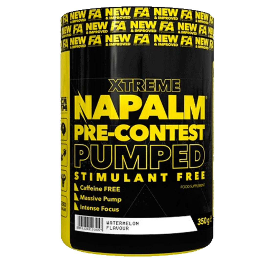 Fitness Authority Xtreme Napalm Pre-Contest Pumped stimulant free 350g - dračí ovoce