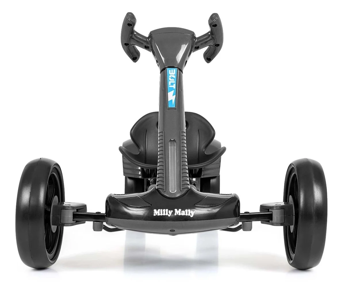 Milly Mally Elektrický gokart BOLT s dálkovým ovládáním, LED, Bluetooth, černé