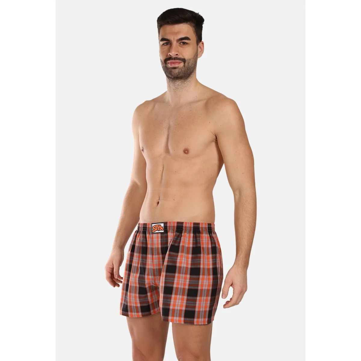 Styx 3PACK pánské trenky klasická guma vícebarevné (3A102426) M