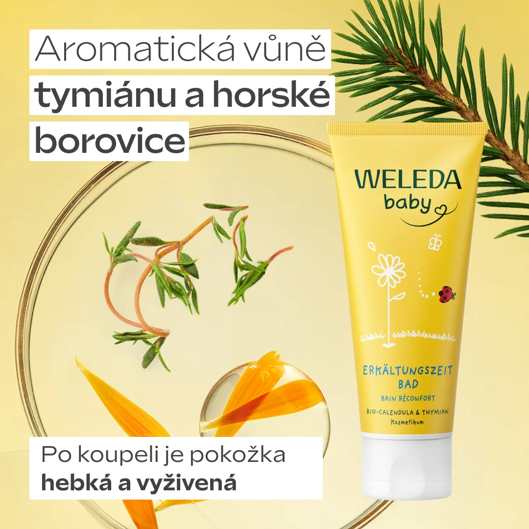 Weleda Baby Měsíčková koupel při nachlazení 75 ml