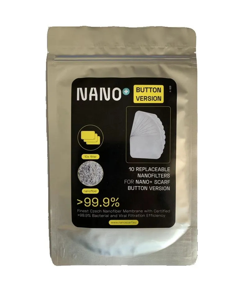 NANO+ Button version náhradní filtry 10 ks