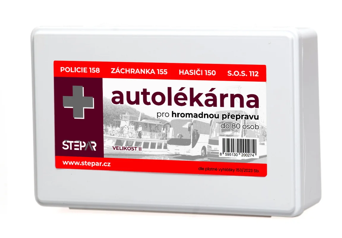 ŠTĚPAŘ Autolékárnička II.C - hromadná přeprava do 80 osob, 153/2023 Sb