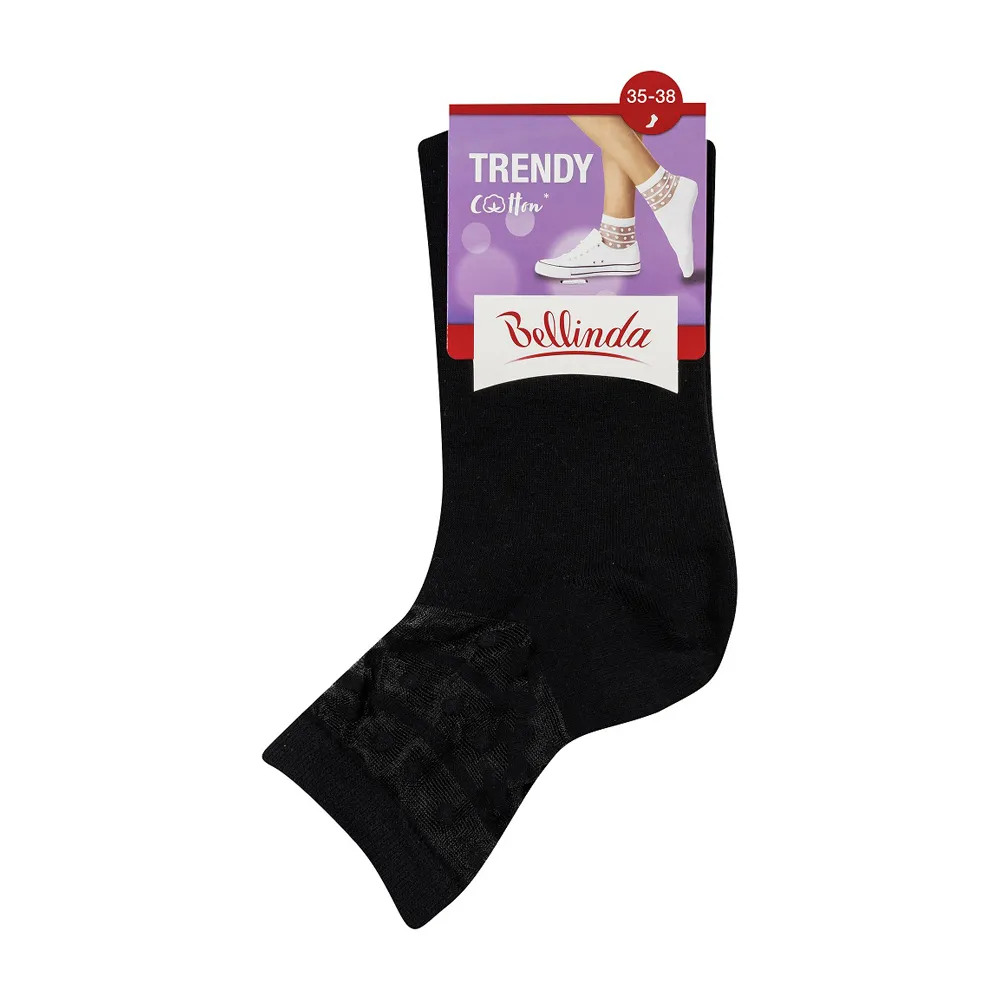 Bellinda TRENDY COTTON vel. 35/38 dámské ponožky 1 pár černé