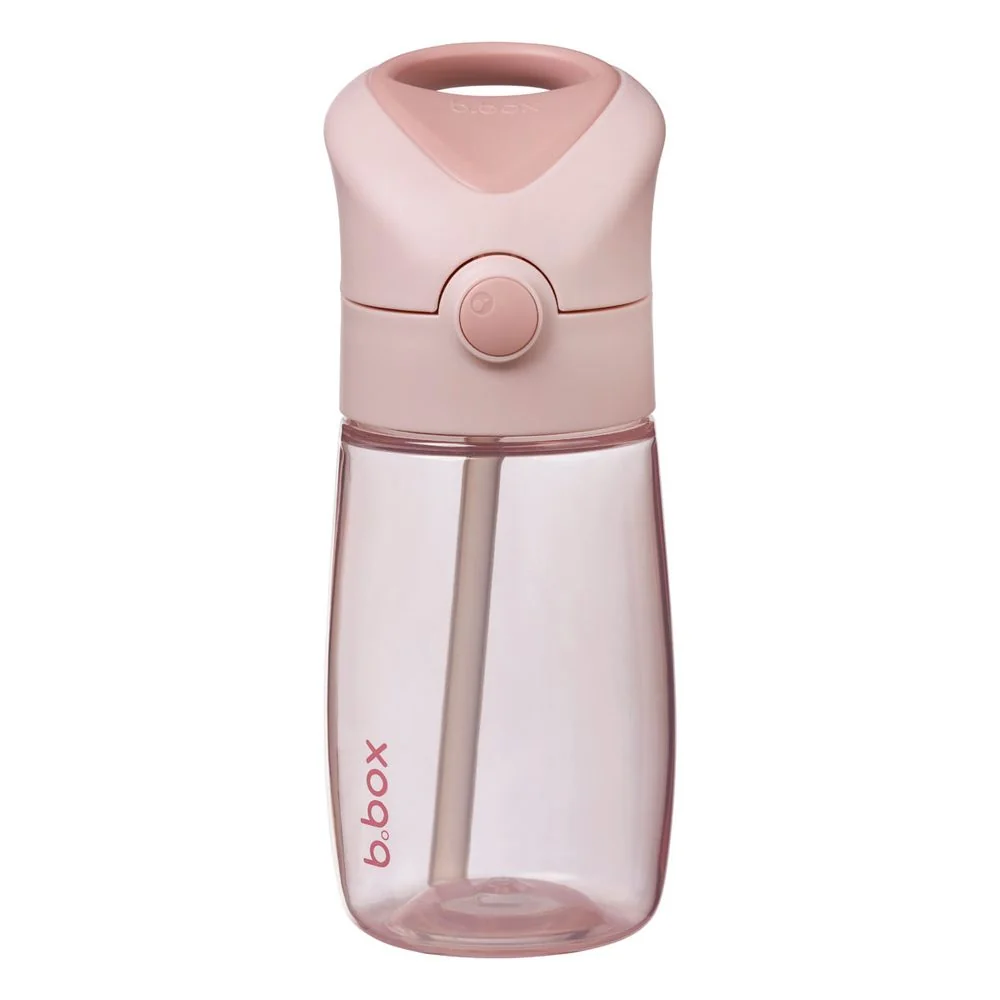 B.BOX Láhev na pití s brčkem Junior 380 ml - blush crush 
