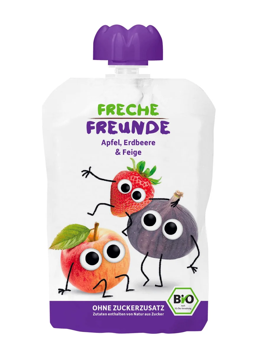 Freche Freunde BIO Kapsička jablko jahoda a fík 6x100 g