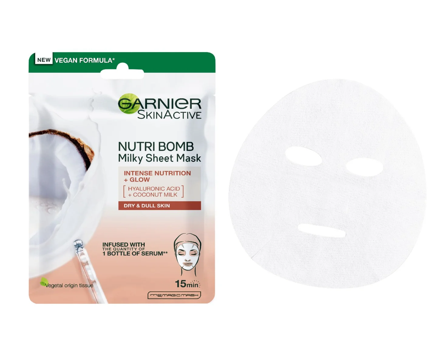 Garnier Skin Naturals Nutri Bomb pleťová maska pro suchou pleť 28 g