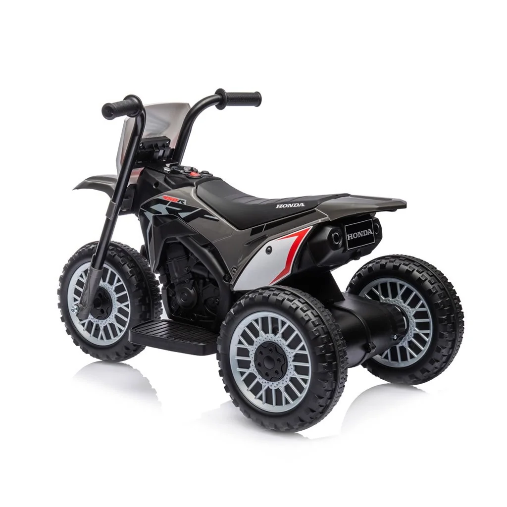 Milly Mally Dětská elektrická motorka Honda CRF450R tříkolka 6V - šedá