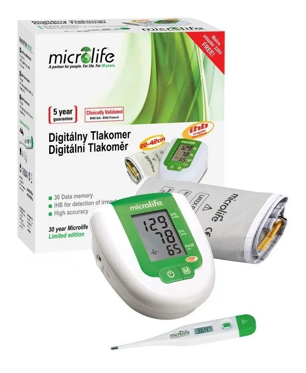 Microlife BP 3AG1 Automatický tlakoměr s teploměrem MT 3001 