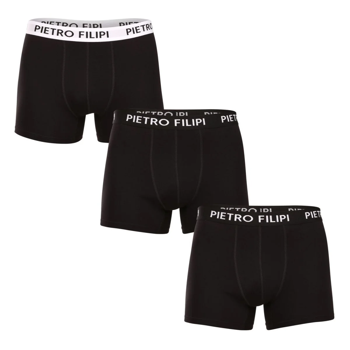 Pietro Filipi 3PACK pánské boxerky černé (3BCL006) XL