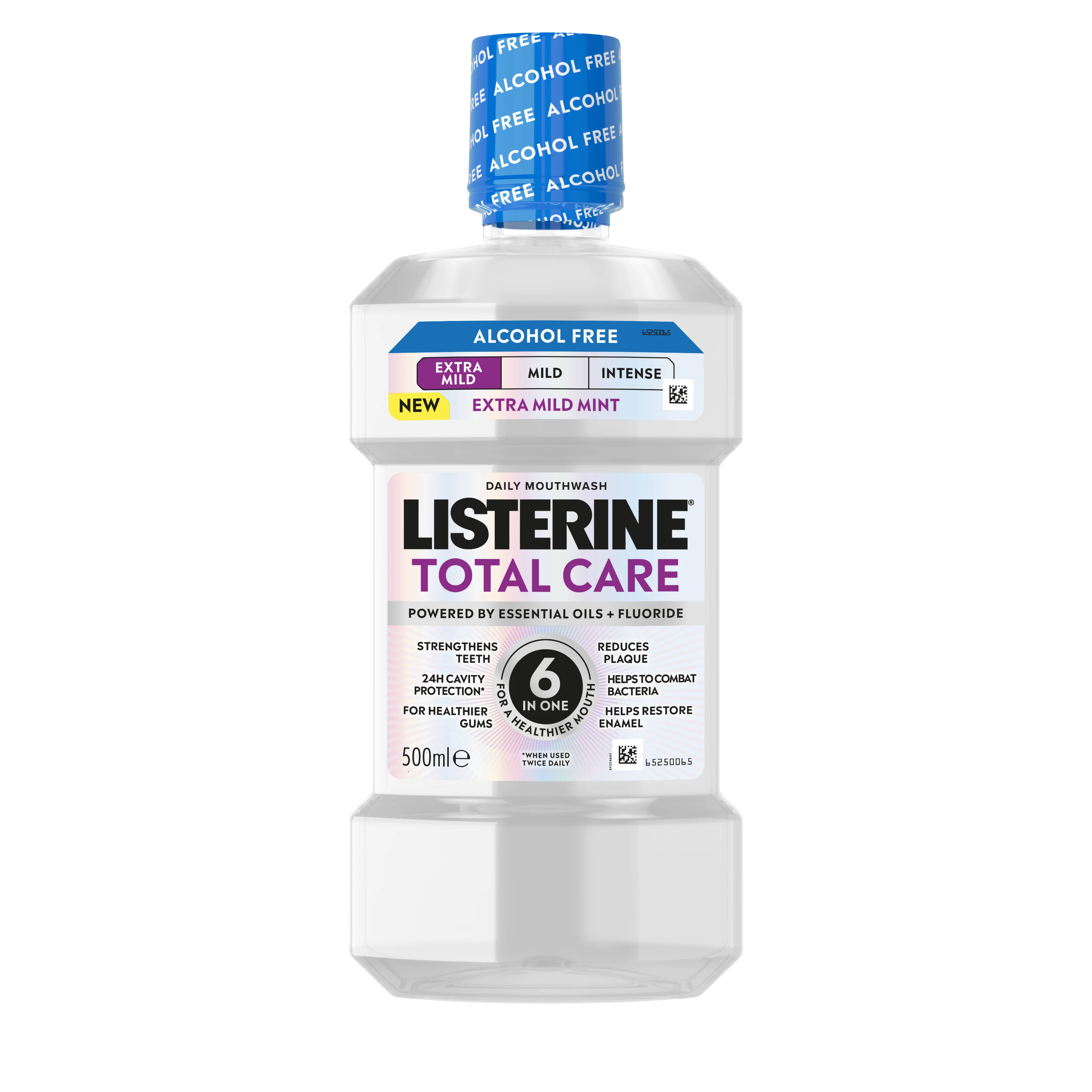 Listerine Total Care Extra mild bez alkoholu ústní voda 500 ml