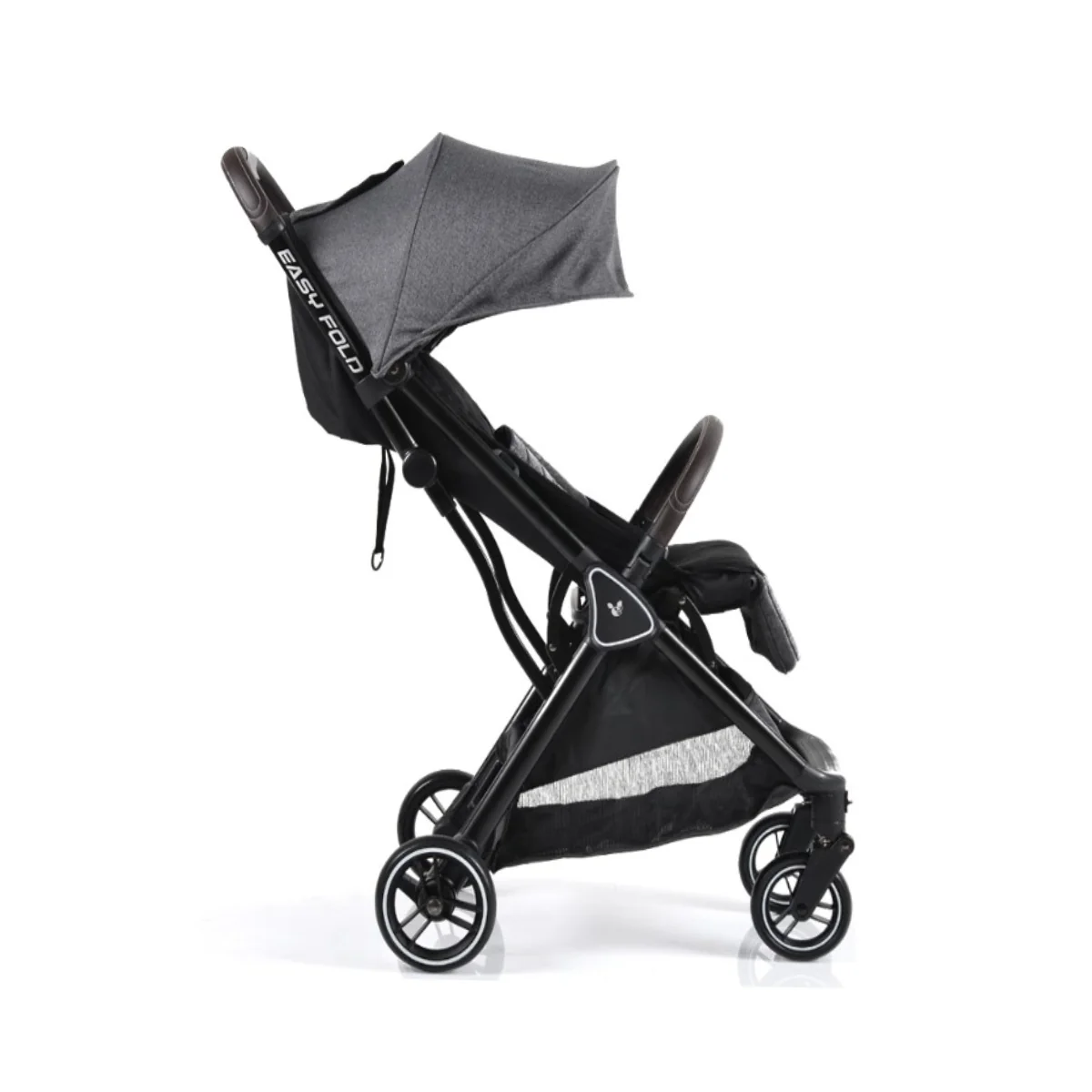 Cangaroo Dětský lehký kočárek Easy fold, do 22kg - šedý