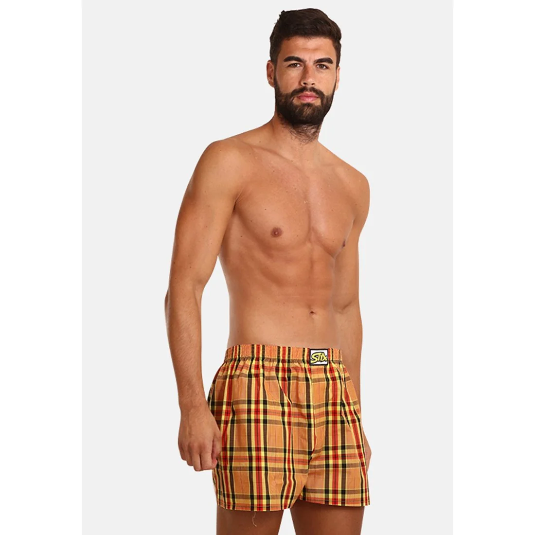 Styx Pánské trenky klasická guma vícebarevné (A921) XL