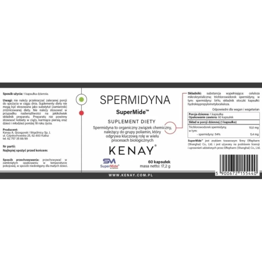 Kenay Spermidin supermide 60 kapslí