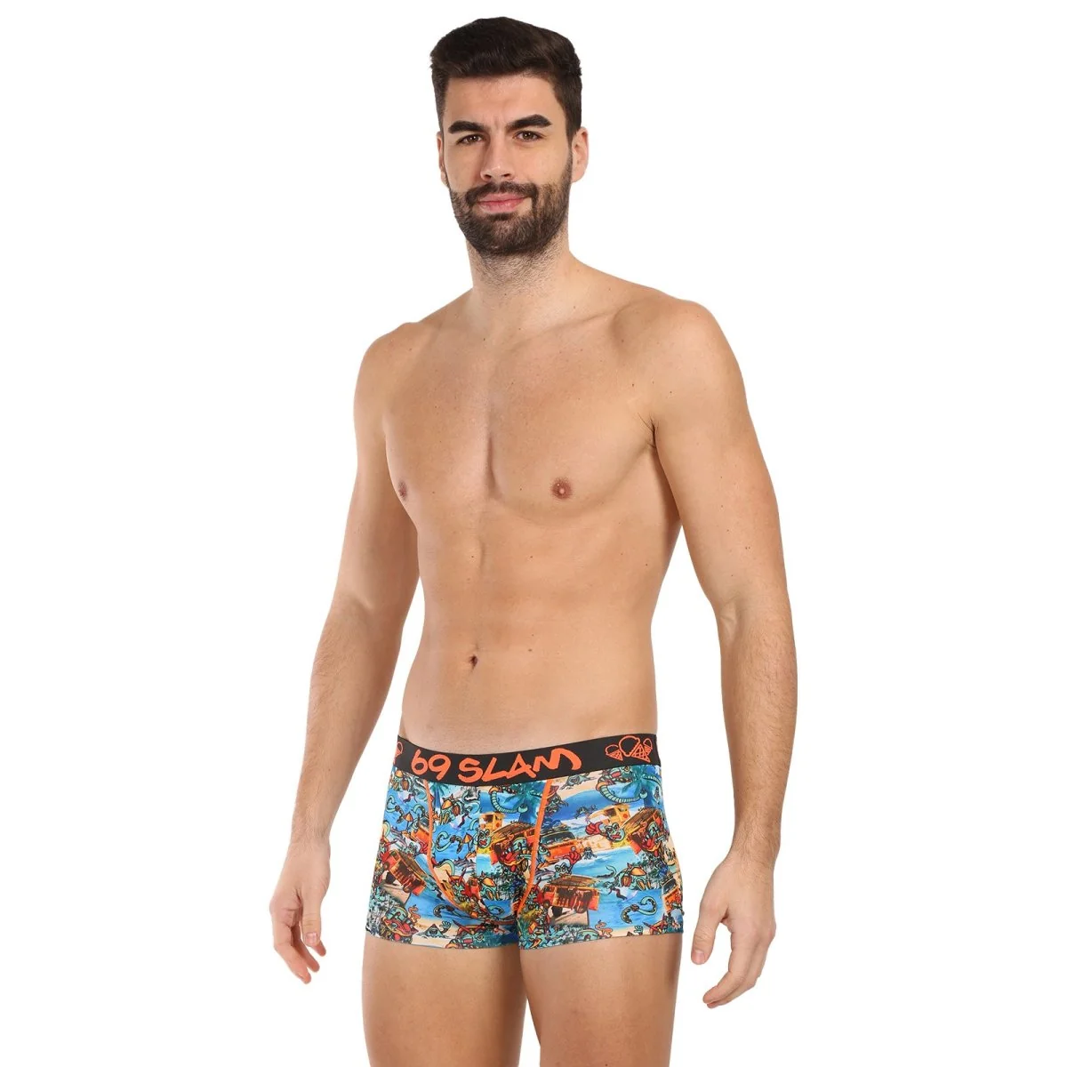 69SLAM Pánské boxerky hip beach bugger mason (MSYBHG-PO) M 