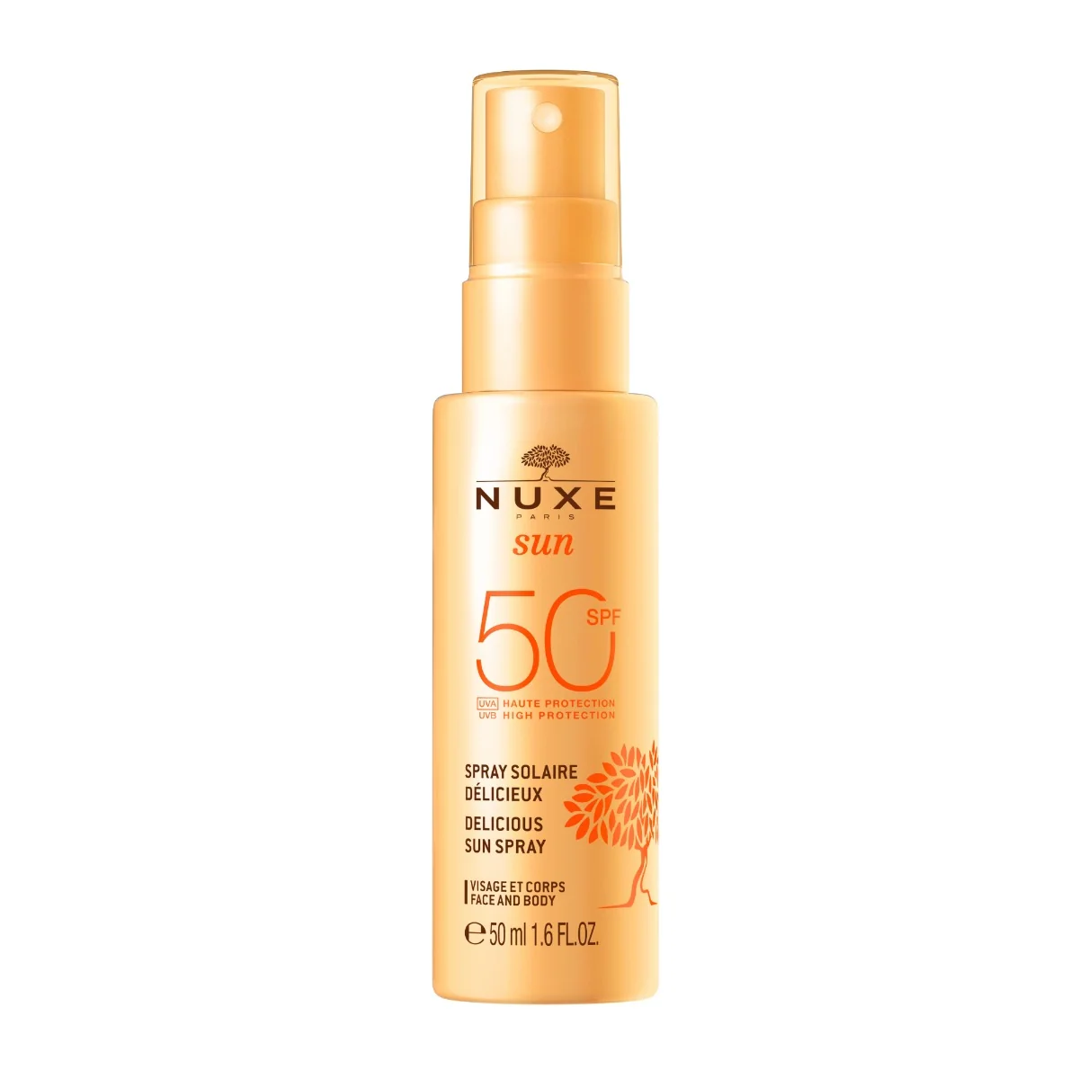 Nuxe Sun Jemný opalovací sprej na tvář a tělo SPF50 150 ml
