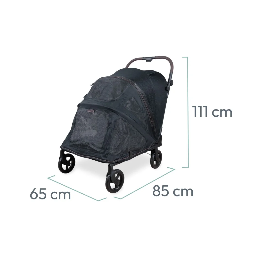 Wonderfold Pet Pet Kočárek PFL pro psy do 45 kg, black