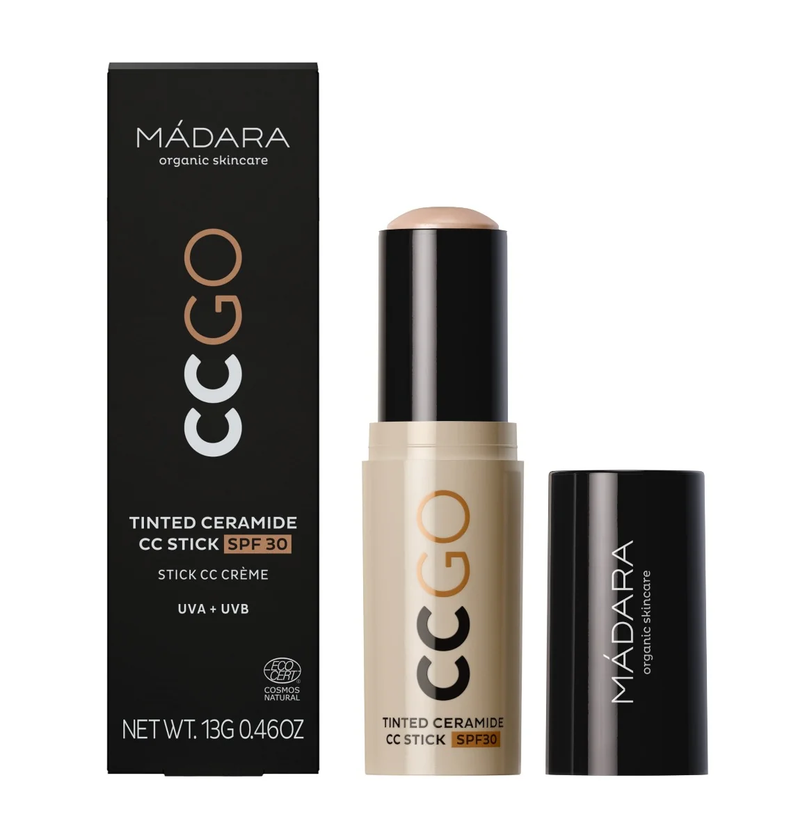 MÁDARA CC GO Stick True beige SPF30 tónovací tyčinka s ceramidy 13 g