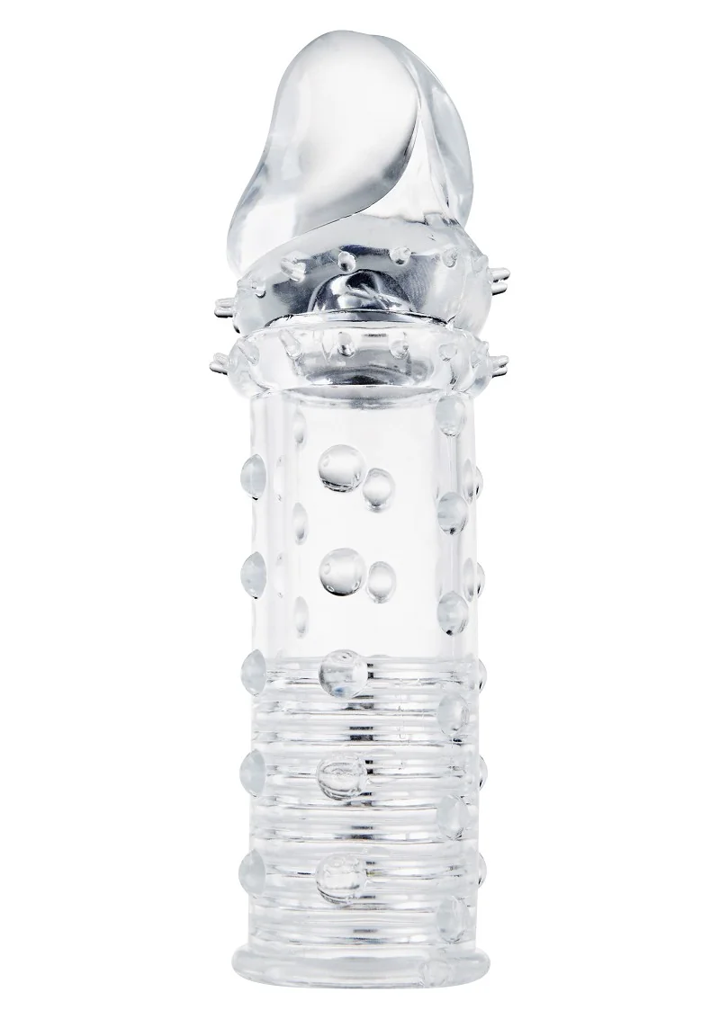 Toy Joy ToyJoy Power Stud Sleeve návlek na penis průhledná