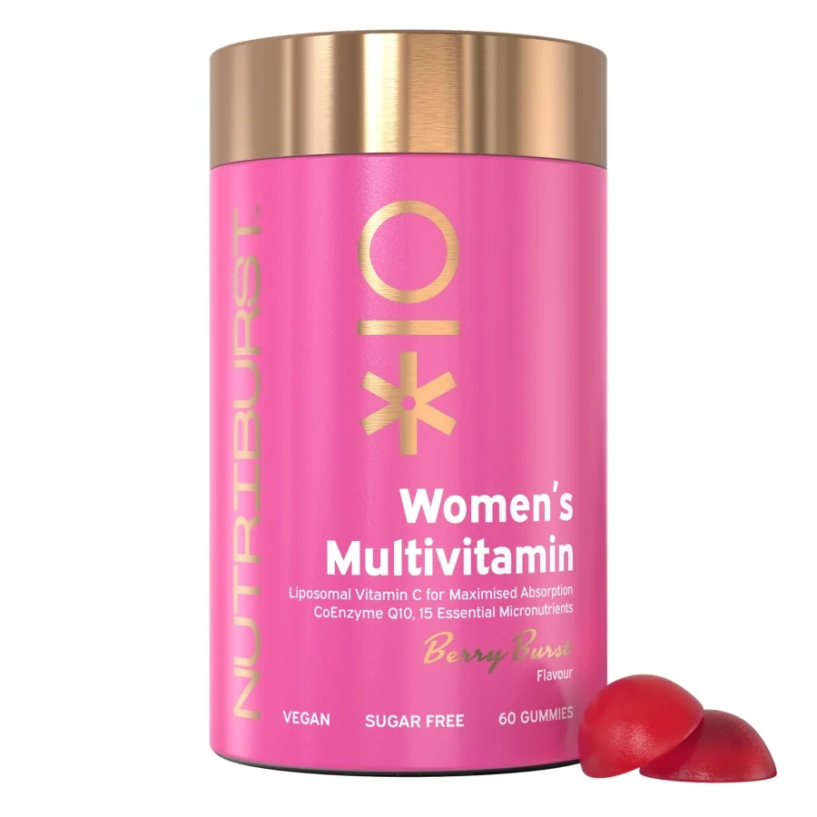 Nutriburst Premium Women’s Multivitamin gummies s vitamíny 60 ks lesní ovoce