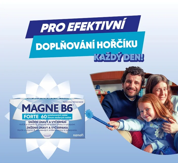 Magne B6 Forte 60 tbl. Pro efektivní doplňování hořčíku každý den. Magne B6 Forte 60 tbl. Pro efektivní doplňování hořčíku každý den.