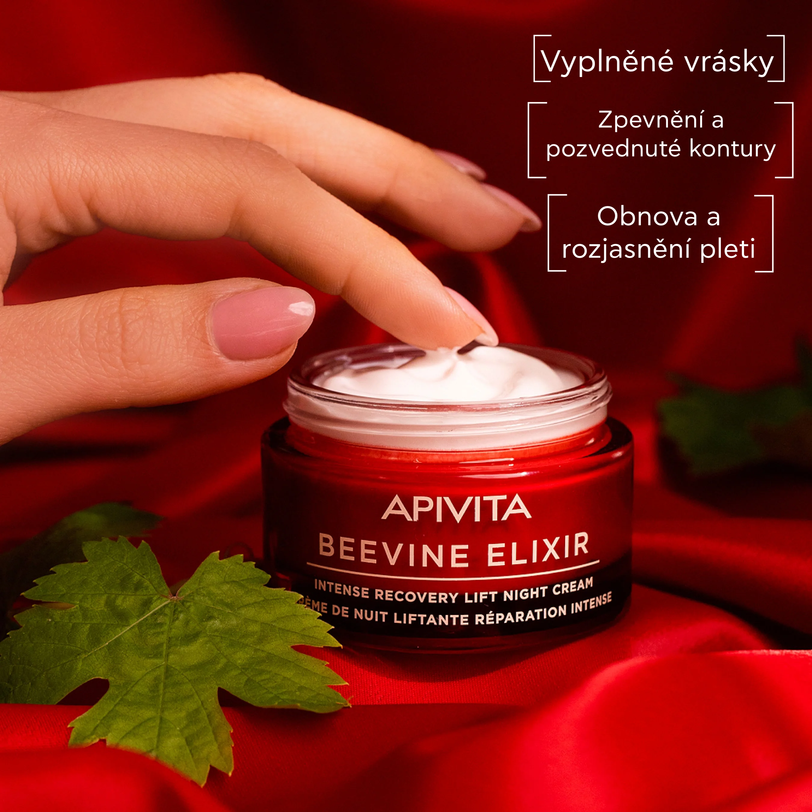 APIVITA BeeVine Elixir Night Cream noční liftingový krém 50 ml