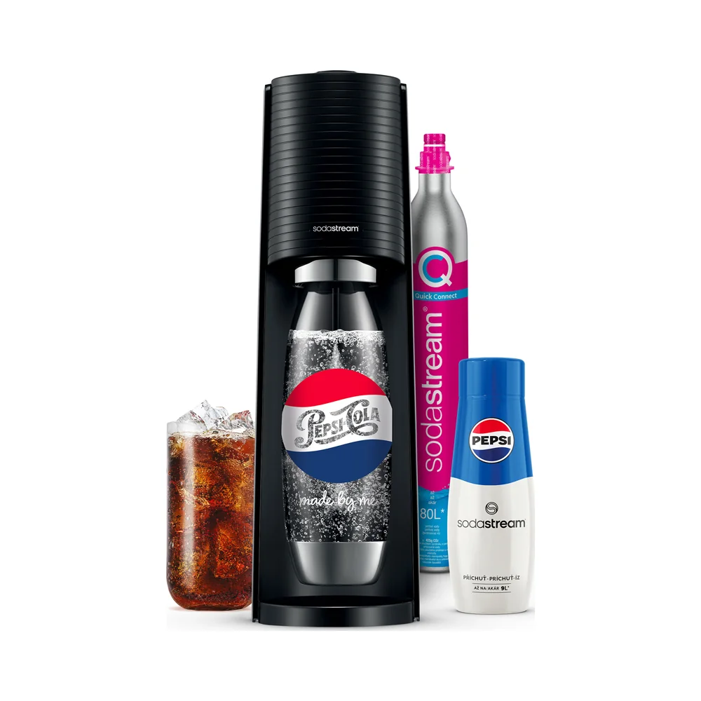 SODASTREAM Terra Black Pepsi Mpack výrobník perlivé vody