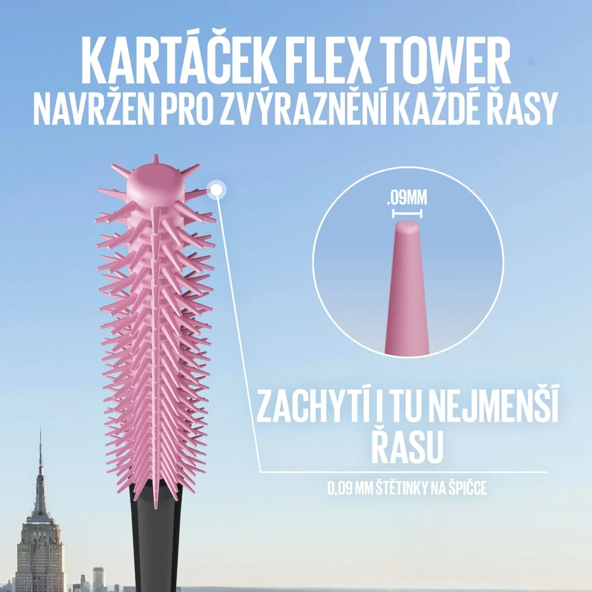 Maybelline Lash Sensational Sky High Brown řasenka 7,2 ml hnědá