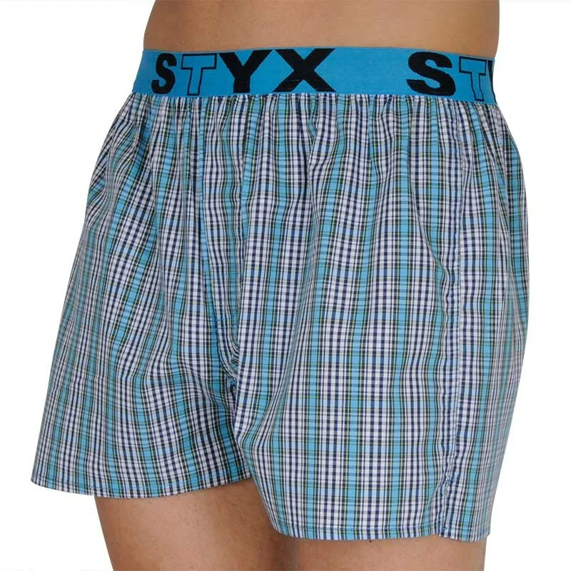 Styx Pánské trenky sportovní guma vícebarevné (B112) S