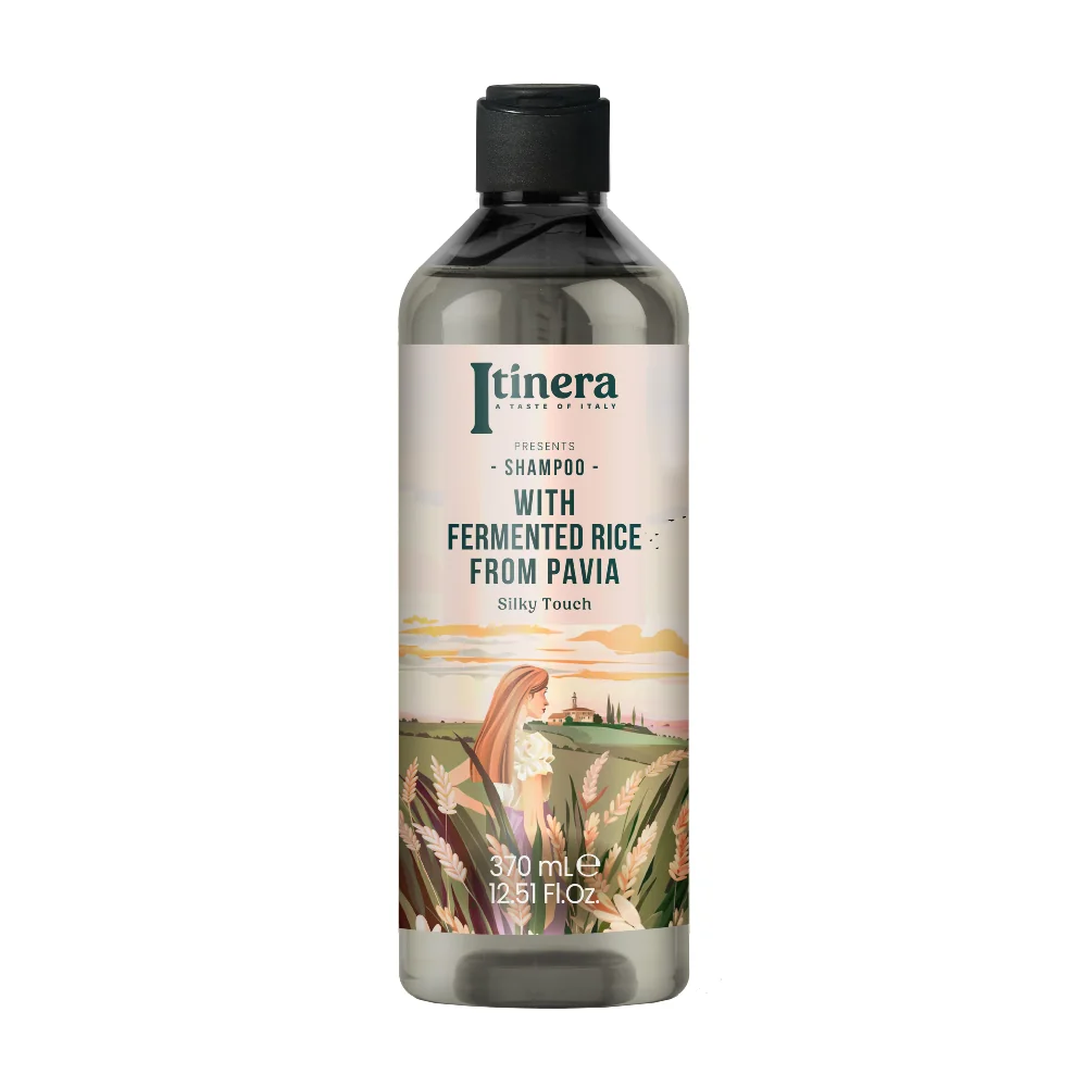 Itinera Šampon pro hladké a rovné vlasy rýže z Pavie 370 ml