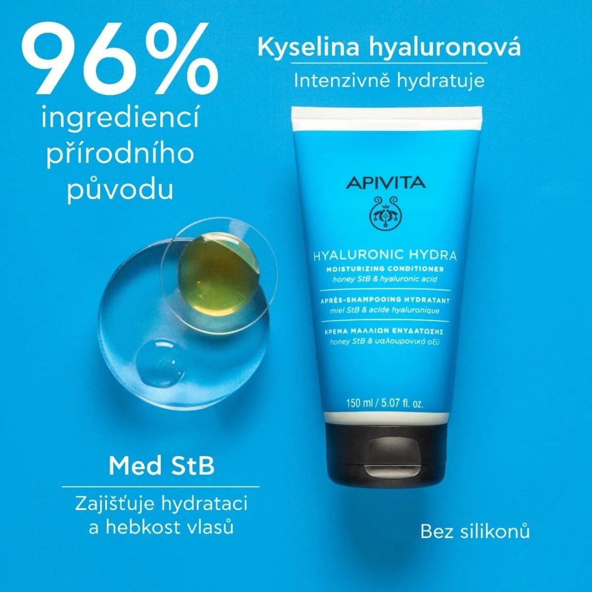 APIVITA Hyaluronic Hydra hydratační kondicionér 150 ml