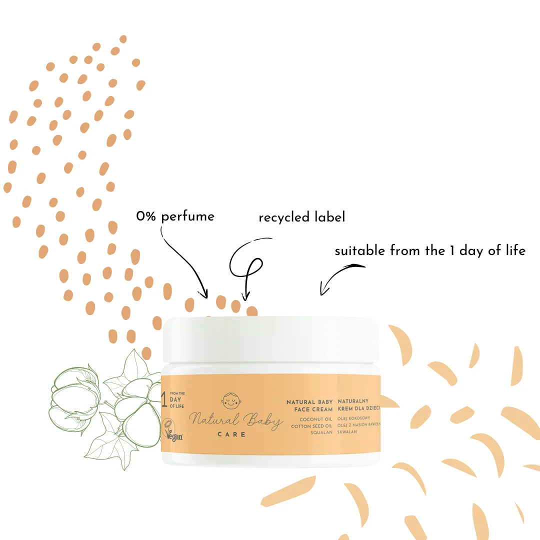 Natural Baby Care Dětský krém na obličej, 50 ml