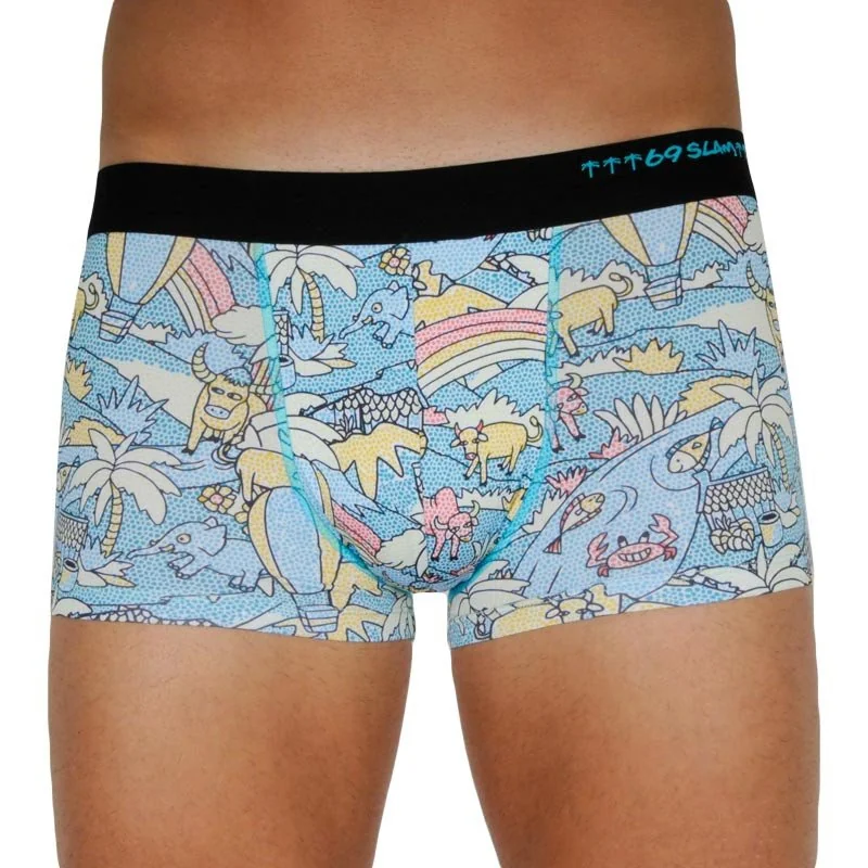 69SLAM Pánské boxerky hip mozaik field (MSYMOF-PO) XL