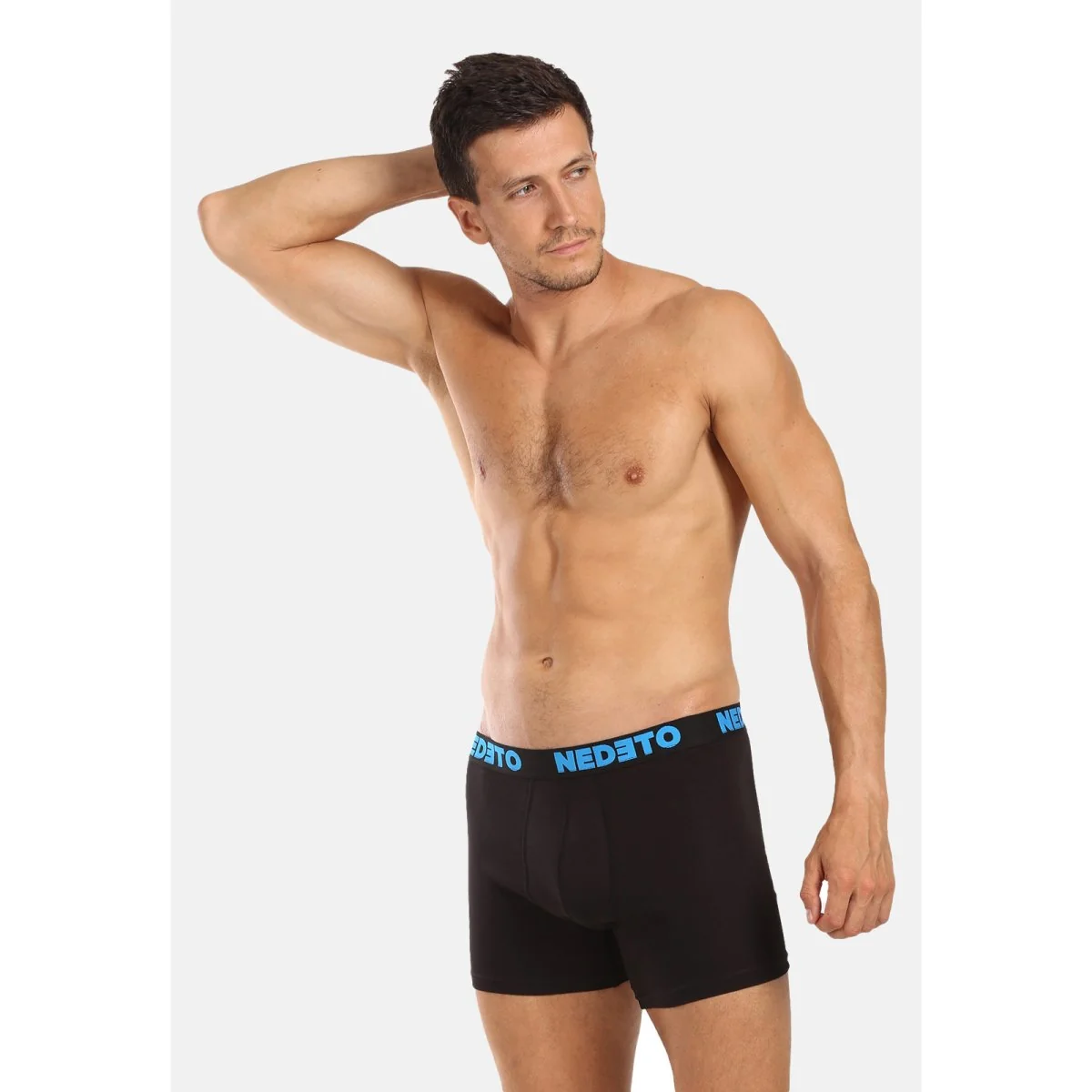 Nedeto 5PACK pánské boxerky černé (5NB003) L