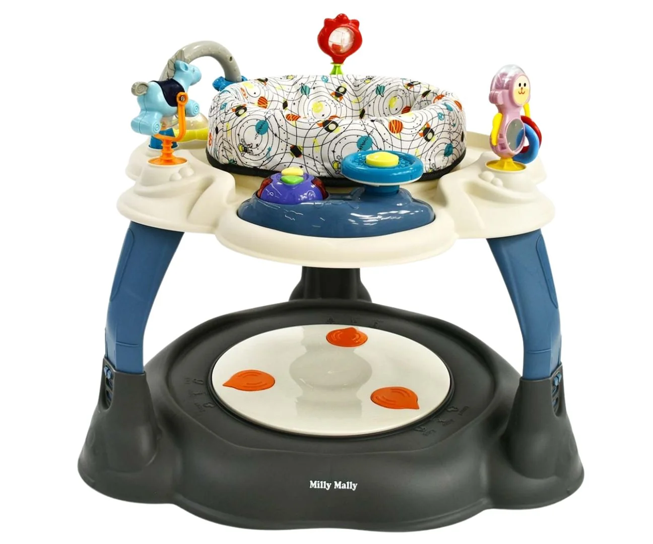 Milly Mally Interaktivní centrum aktivit TWIST 3v1,  grey