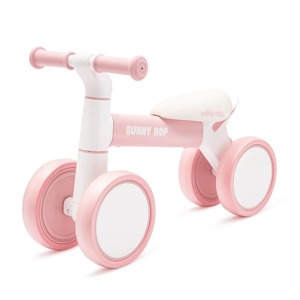 Baby Mix Dětské odrážedlo  Bunny Hop Ultralight růžové