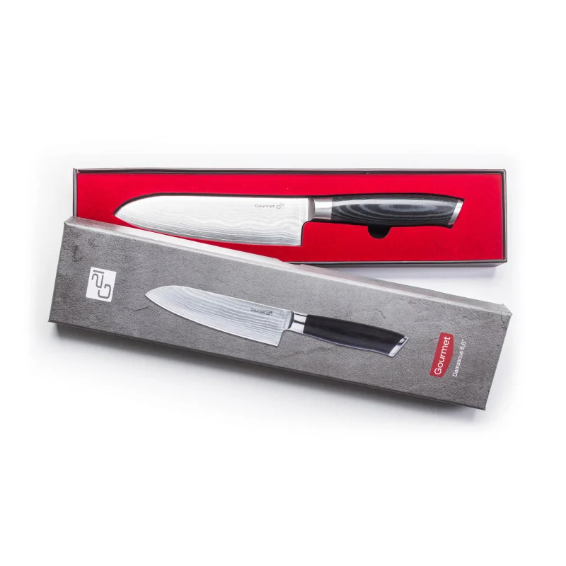 G21 Nůž Gourmet Damascus 17 cm, Santoku 
