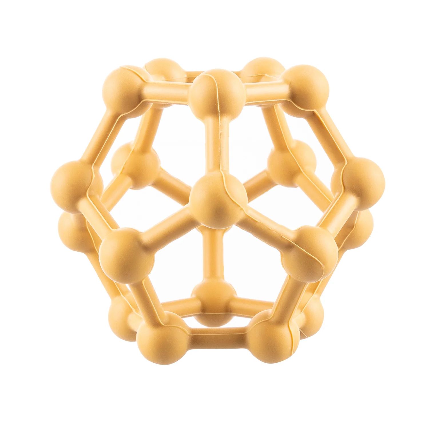 Zopa Silikonové kousátko Atom, Mustard Yellow 3