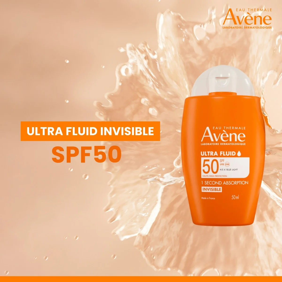 Avène Ultra fluid Invisible SPF50 50 ml