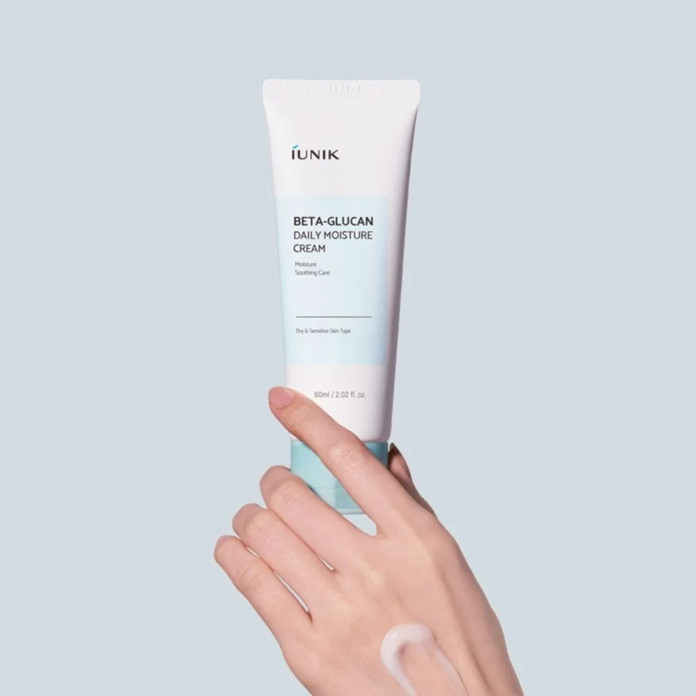 iUNIK Beta Glucan Daily Moisture Cream hydratační pleťový krém 60 ml