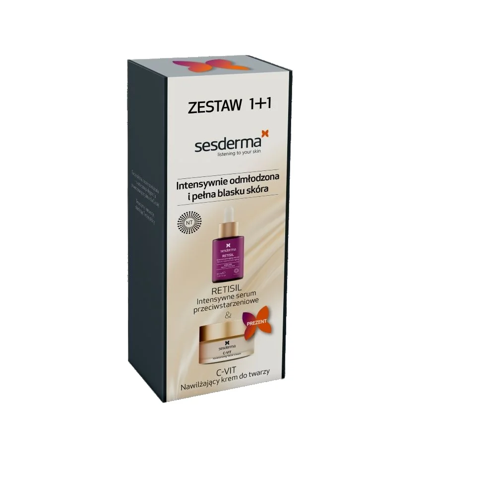 Sesderma Retisil Sérum a C-VIT Hydratační pleťový krém set 2 ks