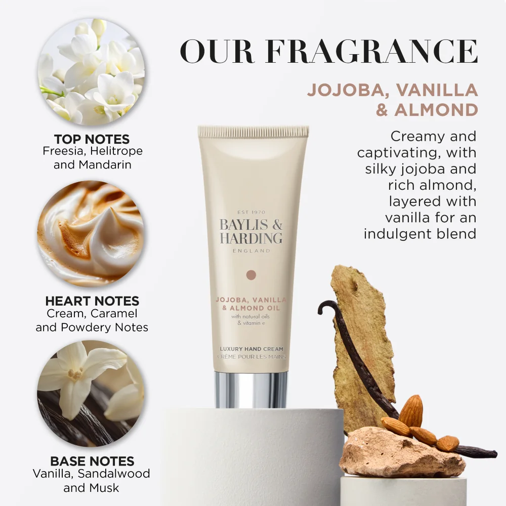 Baylis & Harding Krém na ruce Jojoba, Vanilka & Mandlový olej 50 ml