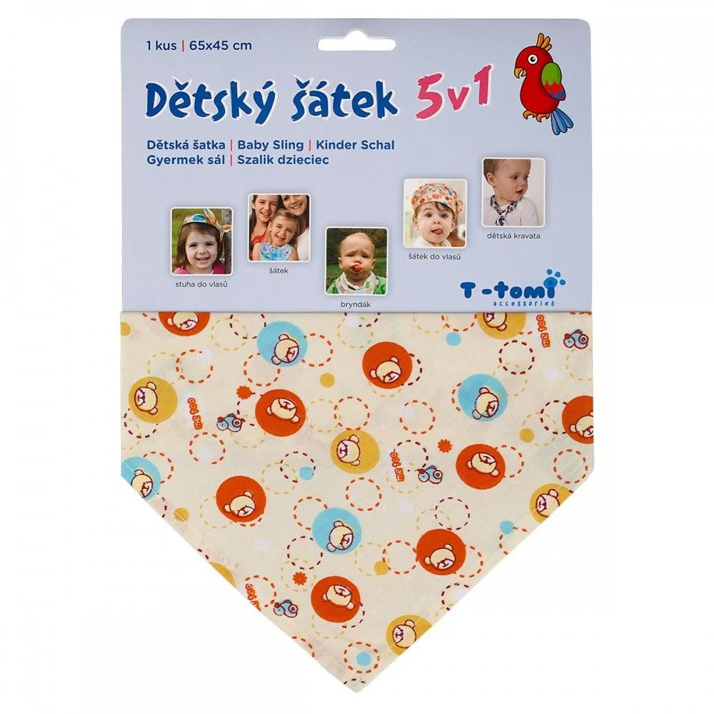 T-tomi Dětský šátek 1 ks circles