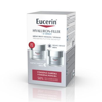 Eucerin Hyaluron-Filler + 3x Effect duopack denní + noční krém