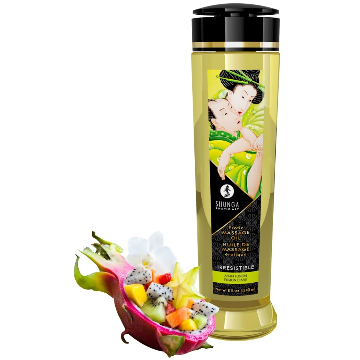 Shunga Irresistible masážní olej asijské ovoce (240 ml)