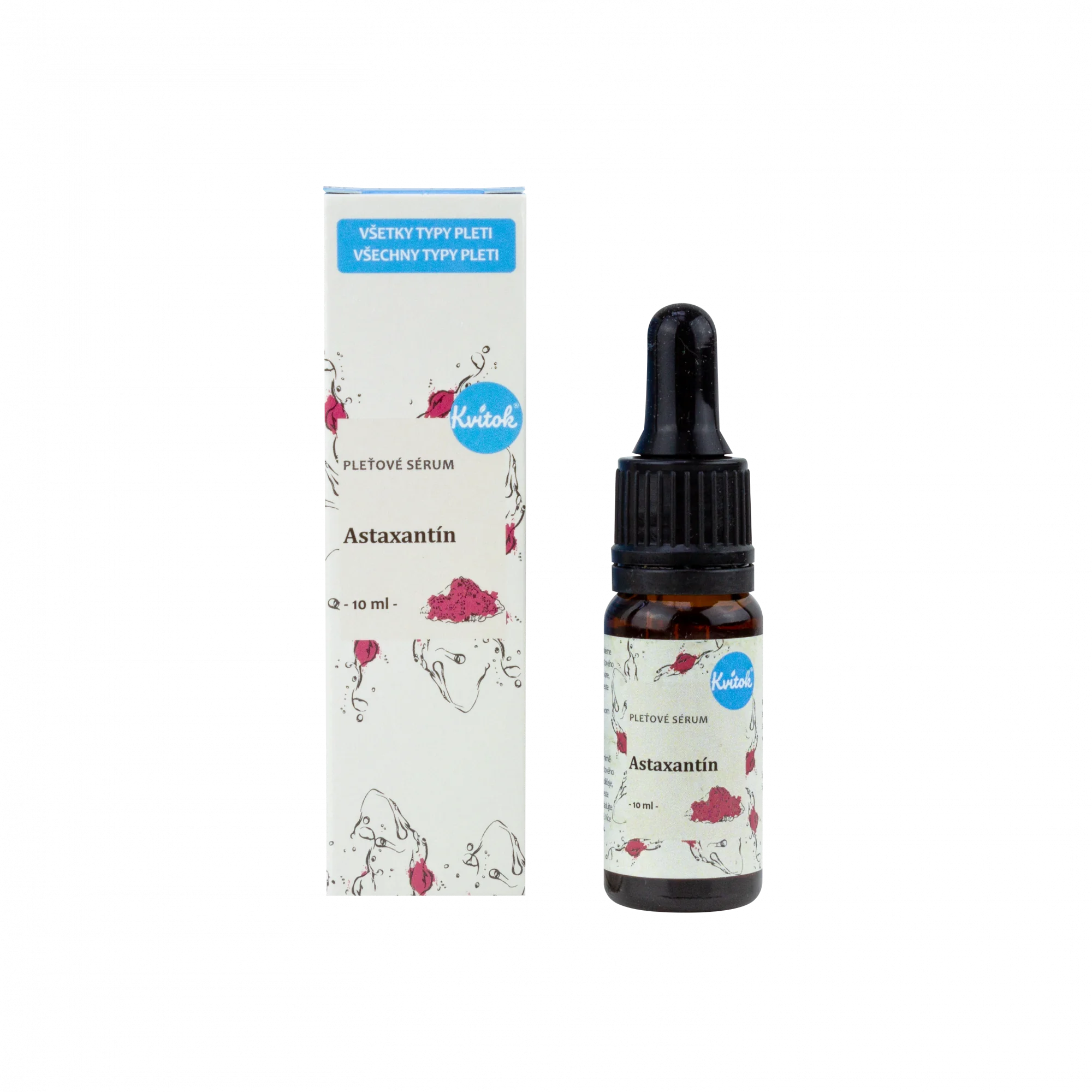 Kvitok Pleťové sérum - Astaxantin (10 ml)